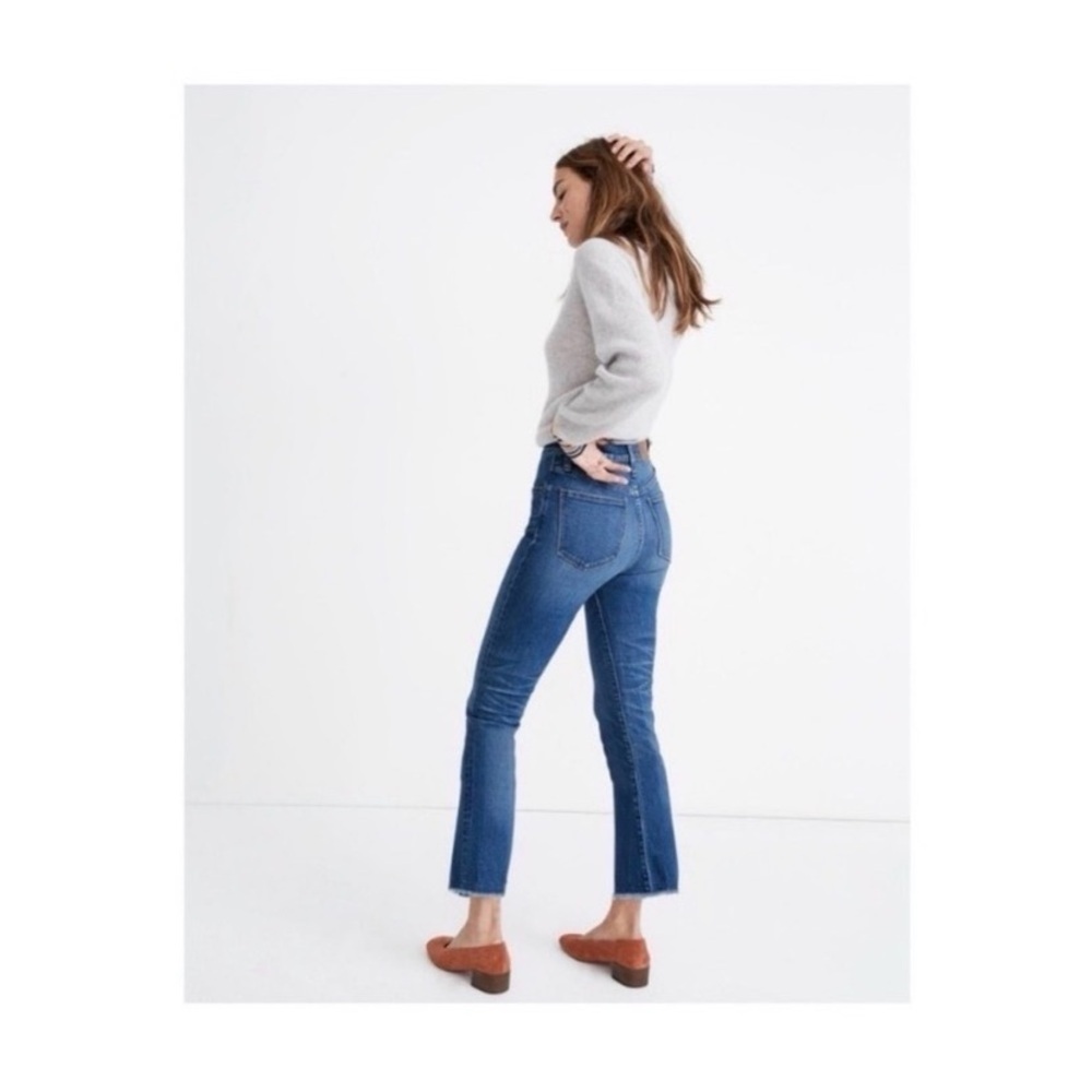 MADEWELL Fringe Flare Crop Jeans - Picture 4 of 10